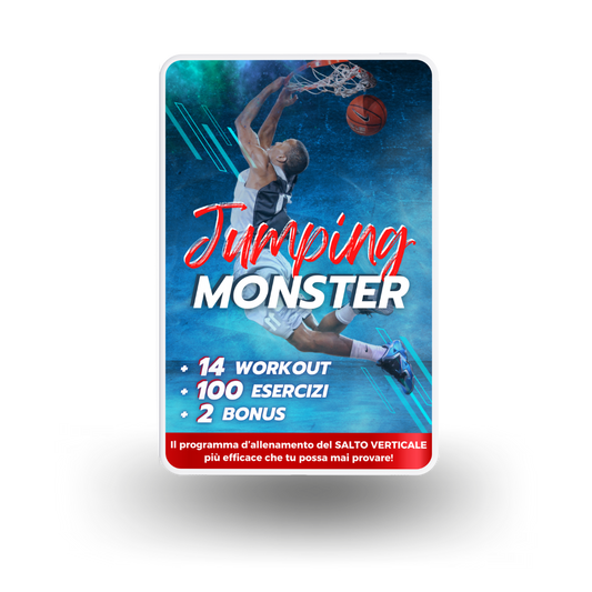 Rivoluziona la tua performance atletica con il Bundle Esplosivo: Jumping Boost + Vertical Monster.